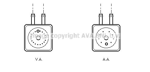 AVA QUALITY COOLING Moottoriöljyn jäähdytin VW3148